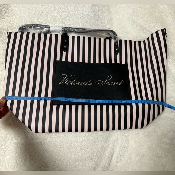 Victoria’s Secret Striped Logo Tote - Picture 6 of 8
